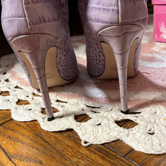 Paris Texas Lilla embossed croco stiletto boot 37 - Picture 6 of 11